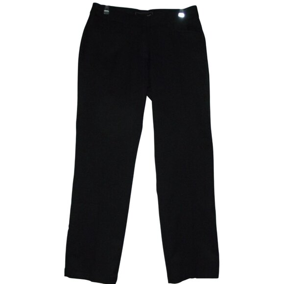 oobe Pants Womens 0 x 31" Black Polyester Flat Front straight leg Uniform Work - Picture 1 of 9